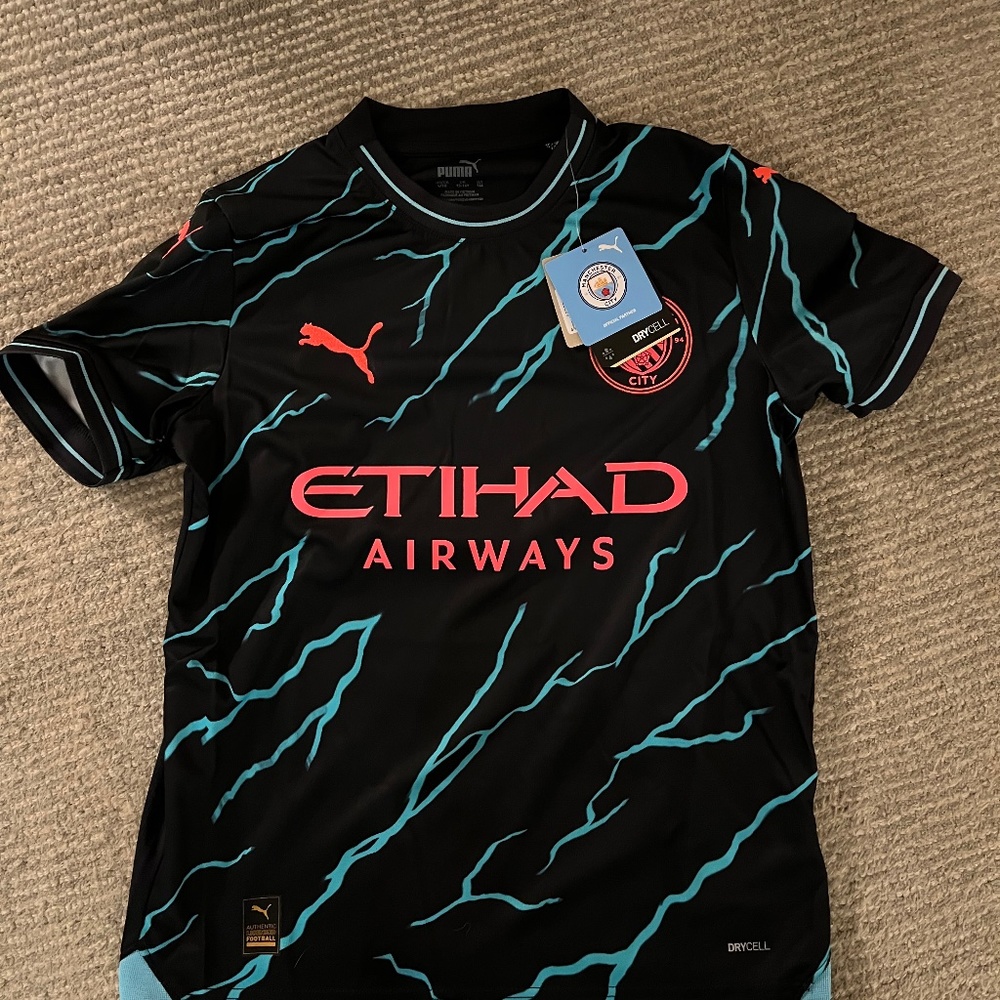 Halaand Manchester City Jersey youth large